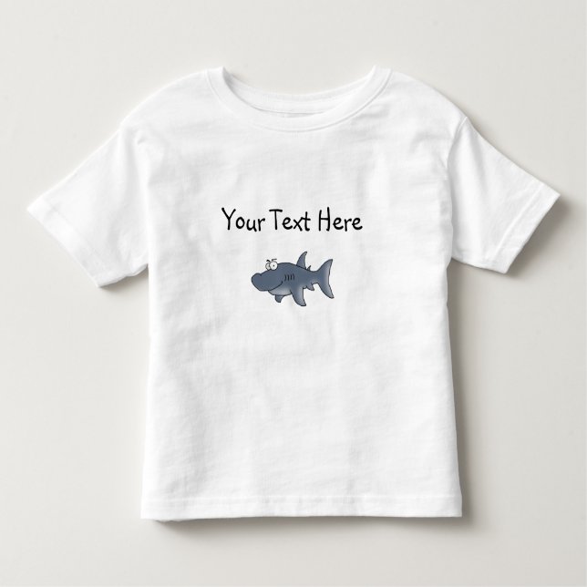 Camiseta De Bebé Tiburón pintado a mano para los niños - (Anverso)