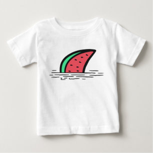 Camiseta De Bebé Tiburón sandía