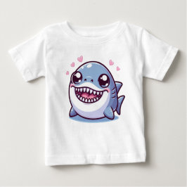 Camiseta De Bebé Tiburón sonriente adorable