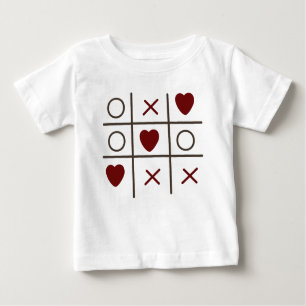 Camiseta De Bebé Tic tac Toe
