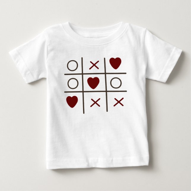 Camiseta De Bebé Tic tac Toe (Anverso)