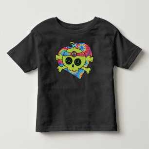 Camiseta De Bebé Tie Dye Skull