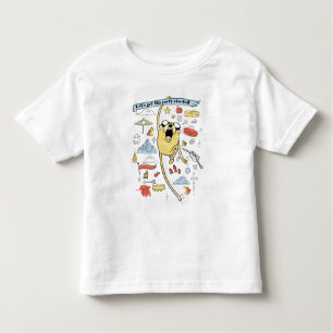 Camiseta De Bebé Tiempo de aventura "Fiesta" Jake Sketch T-Shirt