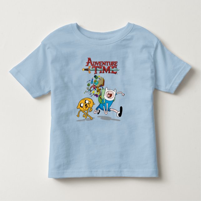 Camiseta De Bebé Tiempo de aventura | Gear de aventura de Finn T- (Anverso)
