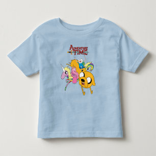 Camiseta De Bebé Tiempo de aventura   Lady, Bubblegum, Finn y Jake 