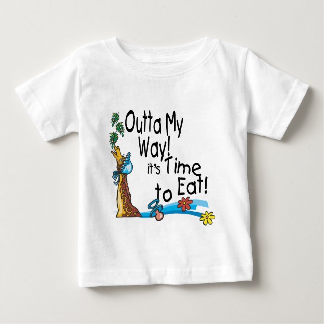 Camiseta De Bebé Tiempo de comer 2 (Anverso)
