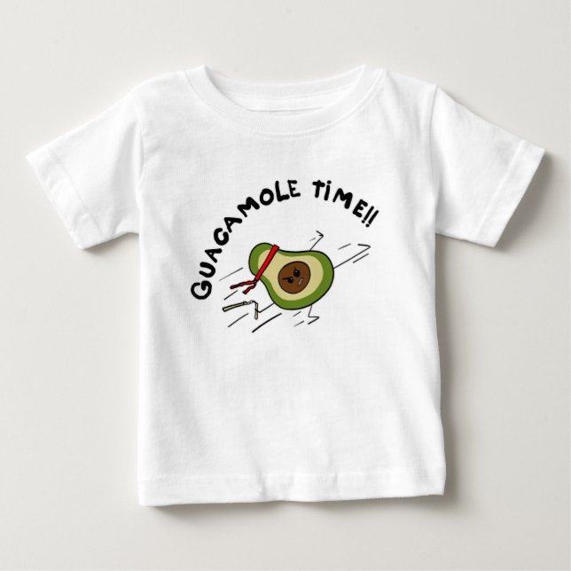 Camiseta De Bebé Tiempo de Guacamole (Anverso)