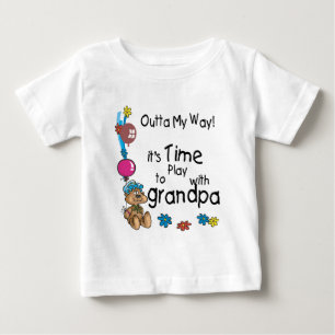 Camiseta De Bebé Tiempo de jugar con el abuelo