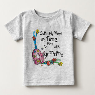 Camiseta De Bebé Tiempo de jugar con la abuela