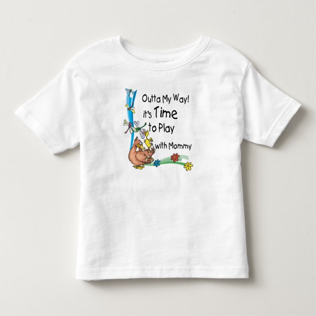 Camiseta De Bebé Tiempo de jugar con mamá (Anverso)