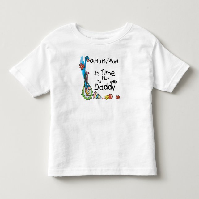Camiseta De Bebé Tiempo de jugar con papá (Anverso)