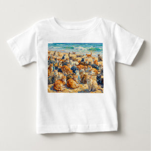 Camiseta De Bebé Tiempo de ocio para gatos