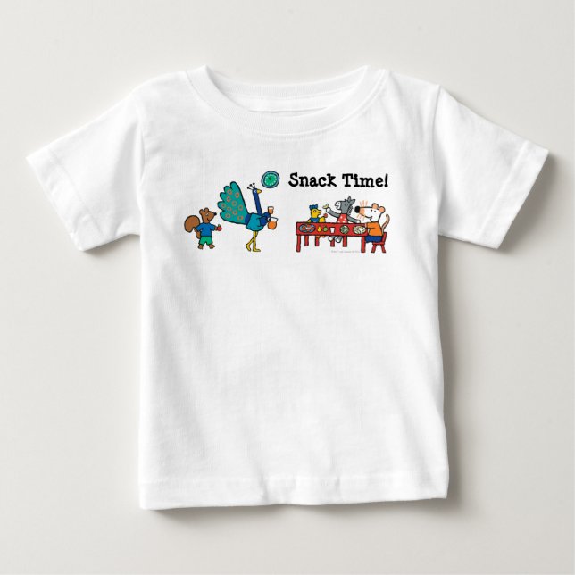 Camiseta De Bebé Tiempo de refrigerio en el preescolar de Maisy y s (Anverso)