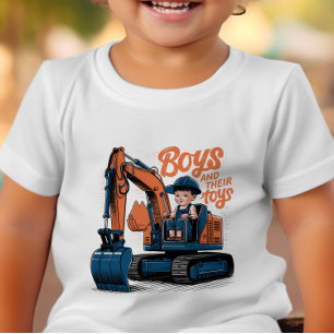 Camiseta De Bebé Tiempo de reproducción por encima del bulldozer