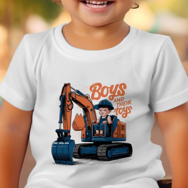 Camiseta De Bebé Tiempo de reproducción por encima del bulldozer (Subido por el creador)