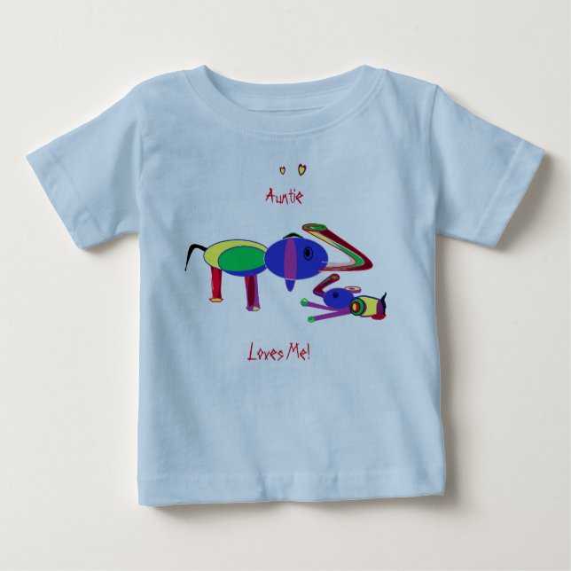 Camiseta De Bebé Tiempo de tía - Ideas de regalo de Baby Shower Cam (Anverso)
