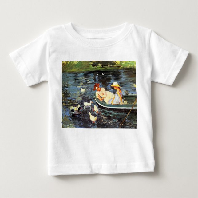 Camiseta De Bebé Tiempo de verano (por Mary Cassatt) (Anverso)
