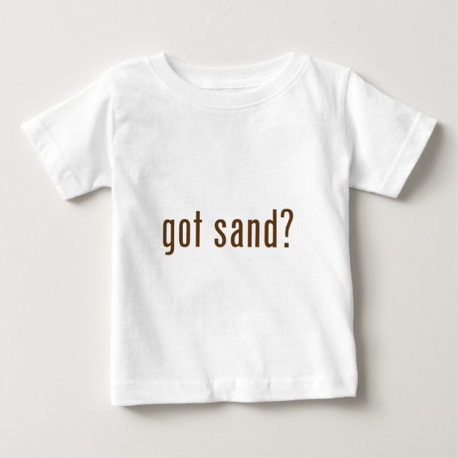 Camiseta De Bebé ¿tiene arena? (Anverso)