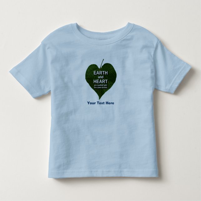 Camiseta De Bebé Tierra - Anagram del corazón (Anverso)