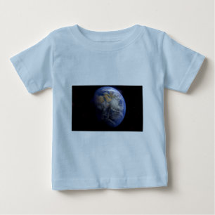 Camiseta De Bebé Tierra Azul desde el espacio Inspirador