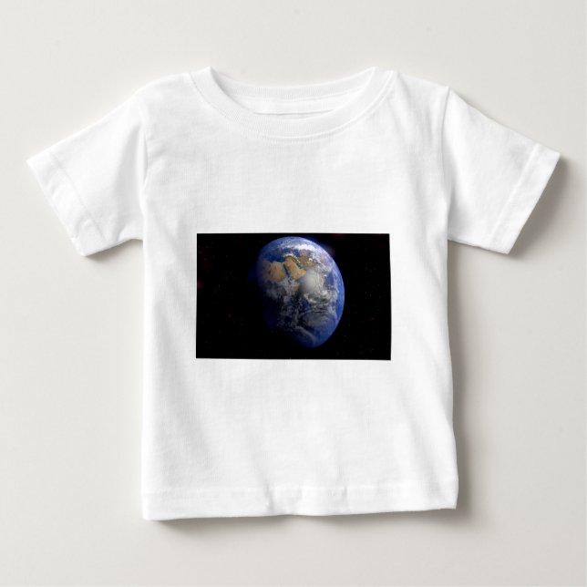 Camiseta De Bebé Tierra Azul desde el espacio Inspirador (Anverso)