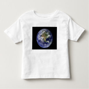 Camiseta De Bebé Tierra completa mostrando América del Norte 4