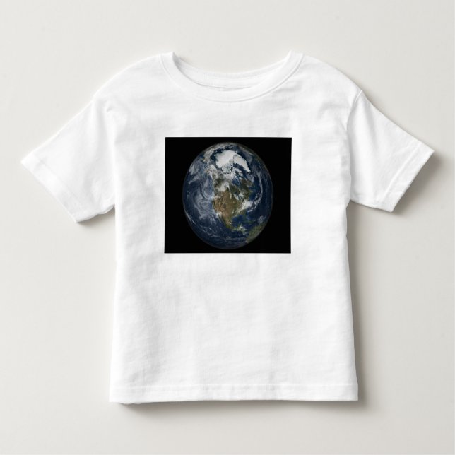 Camiseta De Bebé Tierra completa mostrando América del Norte 5 (Anverso)