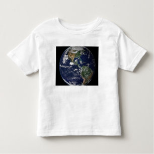 Camiseta De Bebé Tierra completa mostrando América del Norte y del 