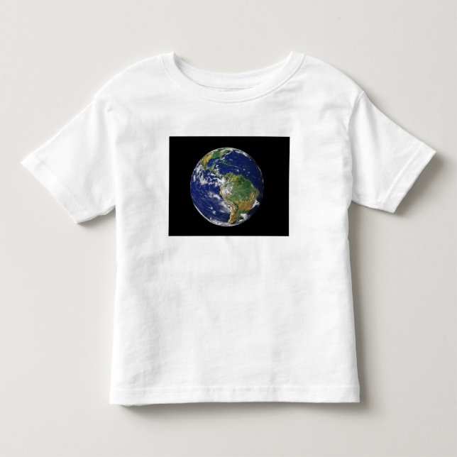 Camiseta De Bebé Tierra completa mostrando América del Sur (Anverso)