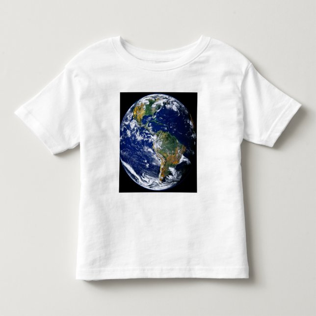 Camiseta De Bebé Tierra Completa Mostrando Las Américas (Anverso)