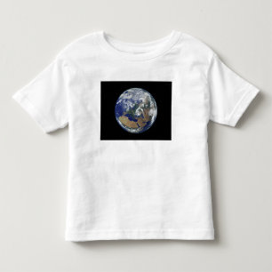 Camiseta De Bebé Tierra completamente encendida centrada en Europa