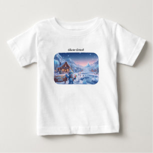 Camiseta De Bebé Tierra de Hielos Mágicos Inviernos Niño Glacier Gr