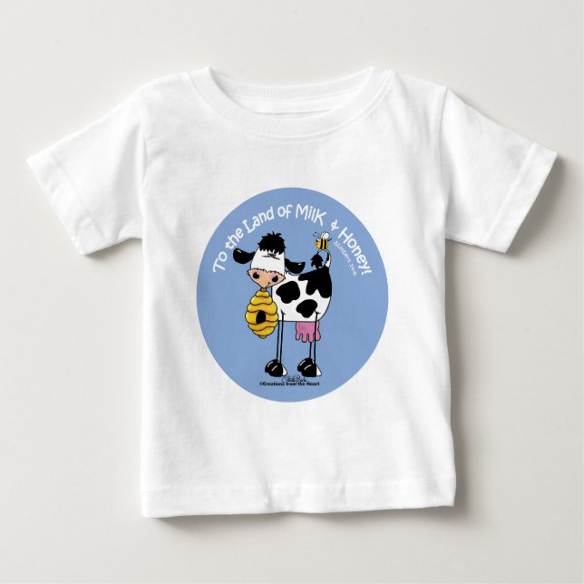 Camiseta De Bebé Tierra de leche y miel (Anverso)