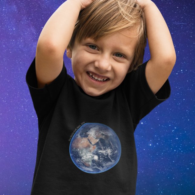 Camiseta De Bebé Tierra de Mármol Azul, Fotografía satelital 2014 (Subido por el creador)