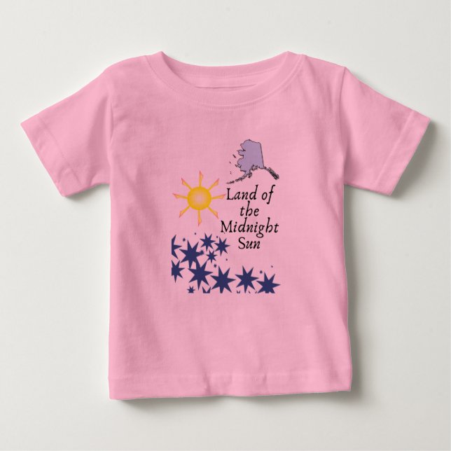 Camiseta De Bebé Tierra del Sol de Medianoche (Anverso)