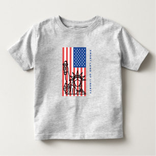 Camiseta De Bebé Tierra dulce de la libertad, bandera estadounidens