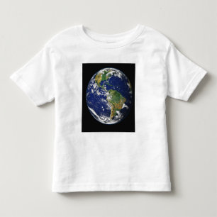 Camiseta De Bebé Tierra llena que muestra el hemisferio occidental