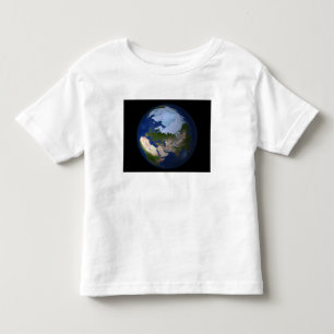 Camiseta De Bebé Tierra llena que muestra la región ártica