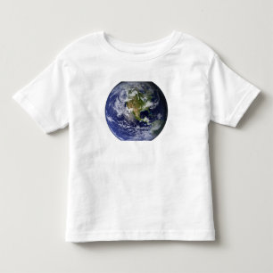 Camiseta De Bebé Tierra llena que muestra Norteamérica