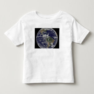 Camiseta De Bebé Tierra llena que muestra Norteamérica y Amer del