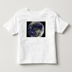Camiseta De Bebé Tierra llena que muestra Norteamérica y Amer del