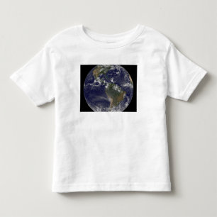 Camiseta De Bebé Tierra llena que muestra Norteamérica y Amer del