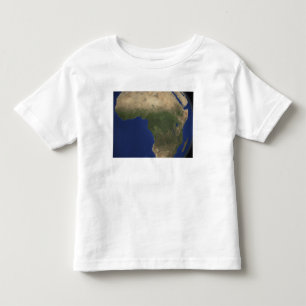 Camiseta De Bebé Tierra que muestra cubierta vegetal sobre África