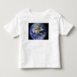 Camiseta De Bebé Tierra que muestra el hemisferio occidental