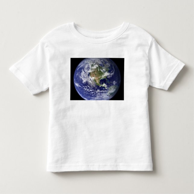 Camiseta De Bebé Tierra que muestra el hemisferio occidental (Anverso)