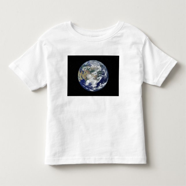 Camiseta De Bebé Tierra totalmente iluminada centrada en Asia (Anverso)
