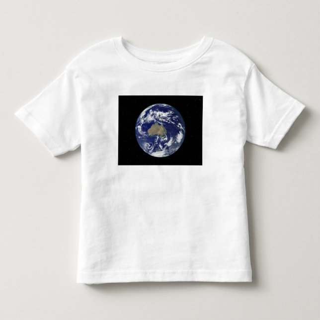 Camiseta De Bebé Tierra totalmente iluminada centrada en Australia  (Anverso)