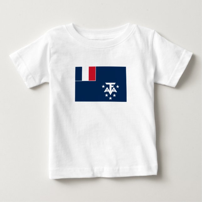 Camiseta De Bebé Tierras Antárticas del Sur Francés (Anverso)