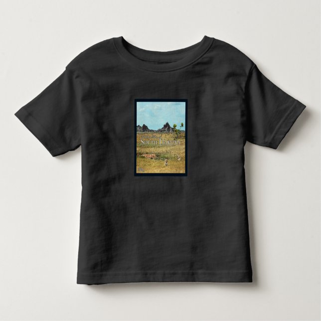 Camiseta De Bebé Tierras de pradera de Dakota del Sur (Anverso)