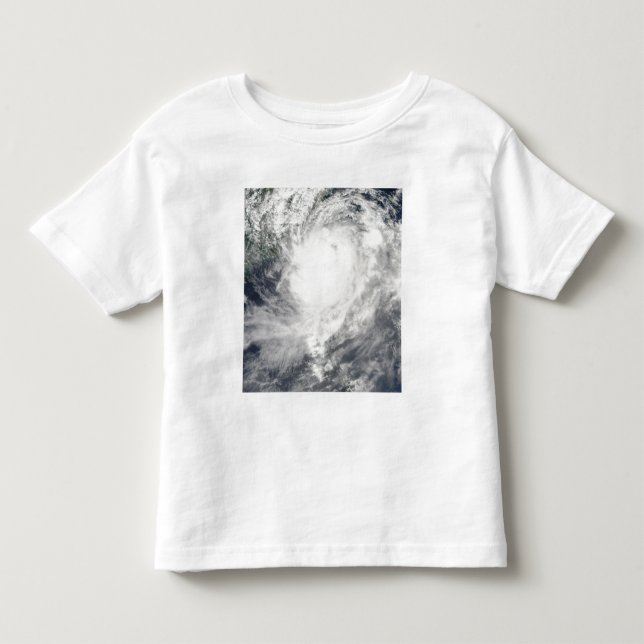 Camiseta De Bebé Tifón Morakot sobre Taiwán (Anverso)